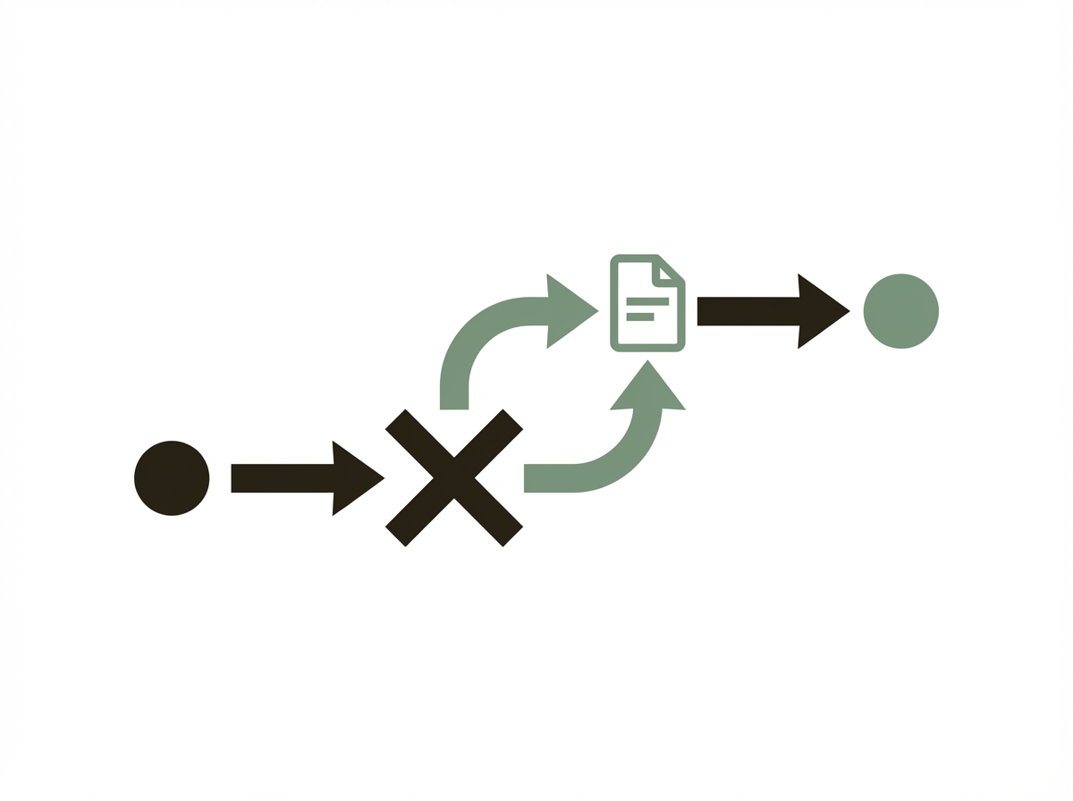 Tool fails → check plan → verify alignment → fix specific issue